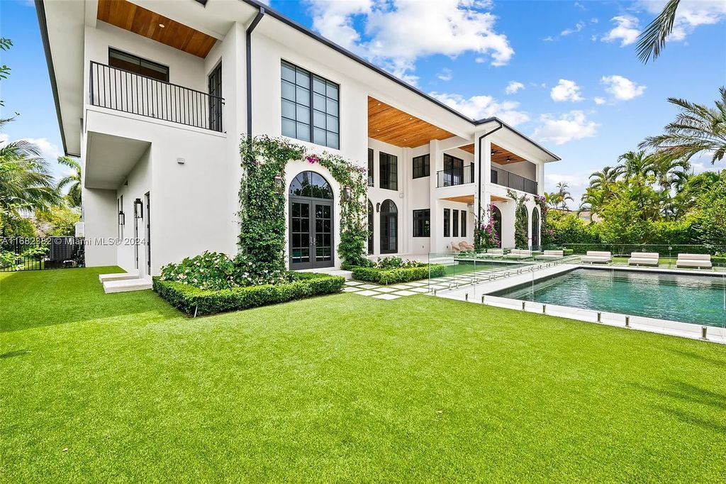 Luxurious $10 Million Mediterranean Waterfront Estate with Designer Interiors in Hallandale Beach