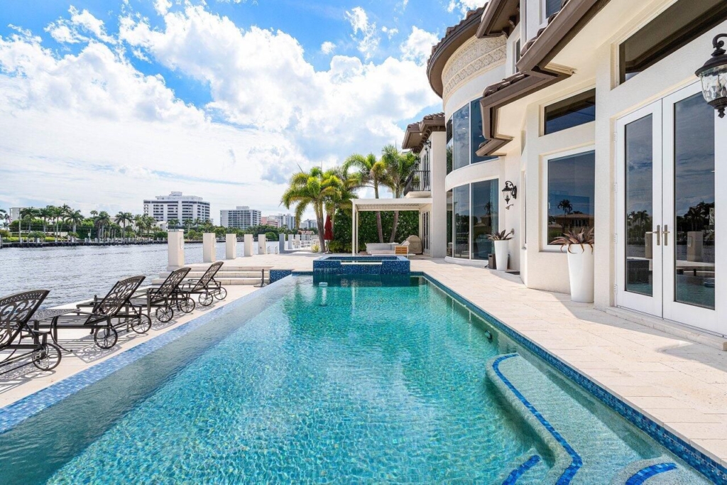 Luxurious $7.5 Million Delray Beach Intracoastal Estate with Infinity Pool and Stunning Water Views