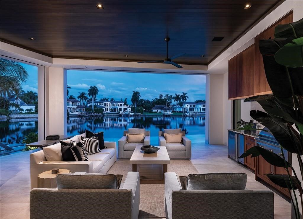 Magnificent $28 Million Waterfront Estate in Naples - A Masterpiece of Modern Luxury and Elegance