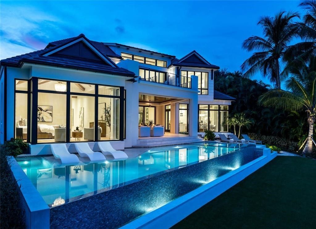 Magnificent $28 Million Waterfront Estate in Naples - A Masterpiece of Modern Luxury and Elegance