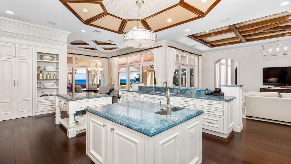 Oceanfront Masterpiece in Highland Beach $34.5 Million Luxury Estate with Custom Finishes, Pools, and Stunning Ocean Views