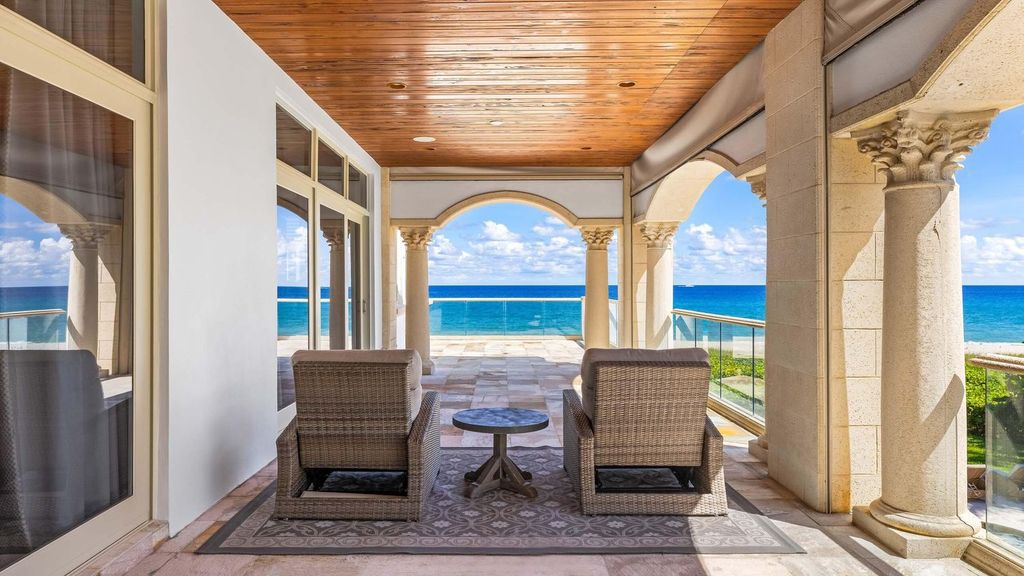 Oceanfront Masterpiece in Highland Beach $34.5 Million Luxury Estate with Custom Finishes, Pools, and Stunning Ocean Views