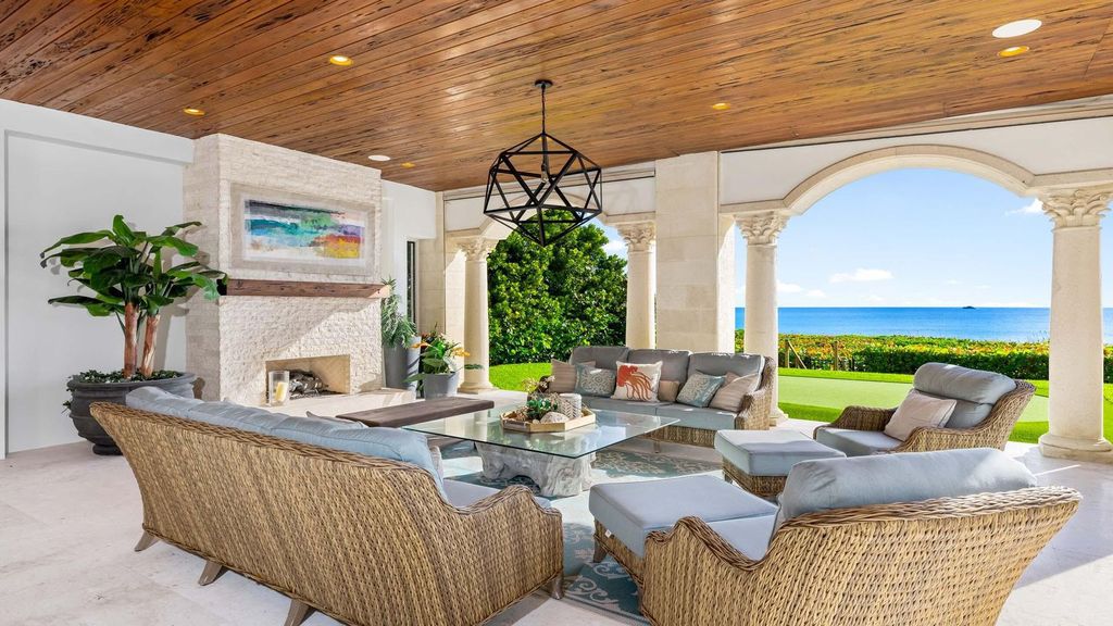 Oceanfront Masterpiece in Highland Beach $34.5 Million Luxury Estate with Custom Finishes, Pools, and Stunning Ocean Views