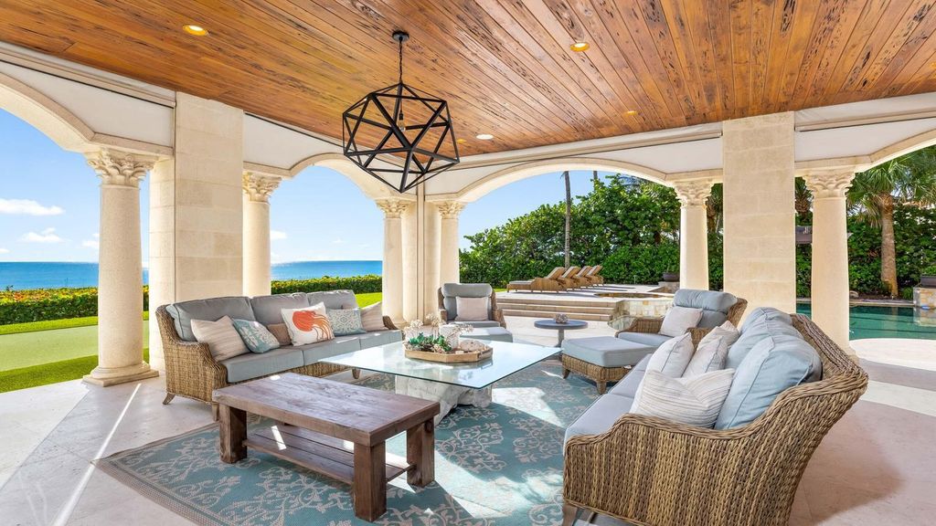 Oceanfront Masterpiece in Highland Beach $34.5 Million Luxury Estate with Custom Finishes, Pools, and Stunning Ocean Views