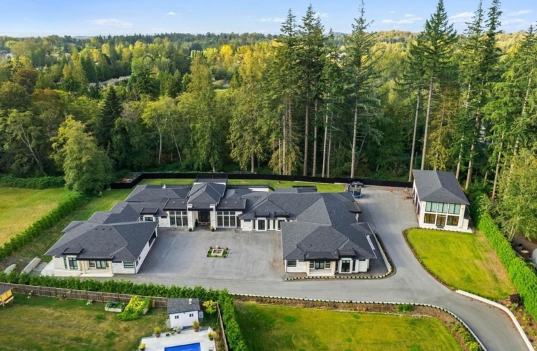 Prestigious Campbell Valley Custom Home Designed for Multi-Family Living, Asking C$7.8 Million