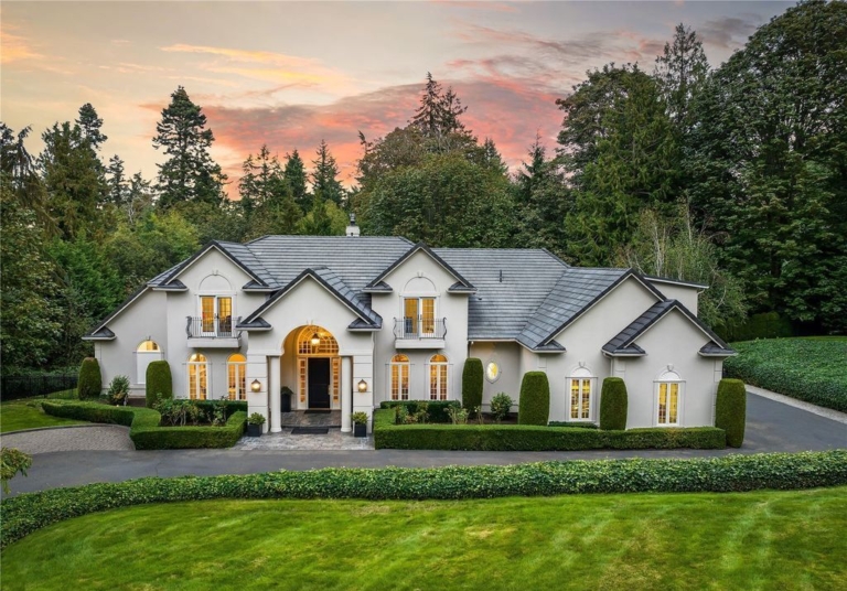 Serene and Elegant Woodway Estate on 2 Acres Now Available for $3.895 Million in Washington