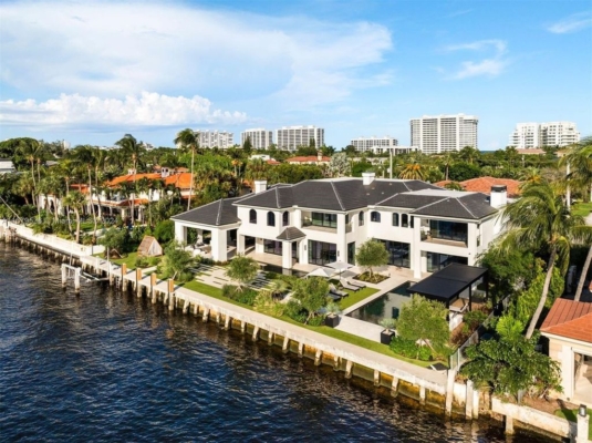 Stunning $32.5 Million Luxury Estate with 150 Feet of Intracoastal Waterway Frontage in Boca Raton