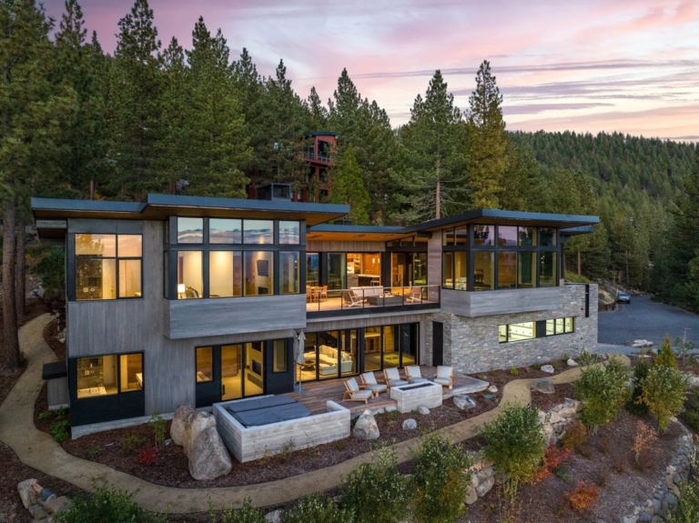 Ward Young AIA-Designed Mountain Modern Estate with Stunning Lake Views in Nevada, Priced at $15.5 Million