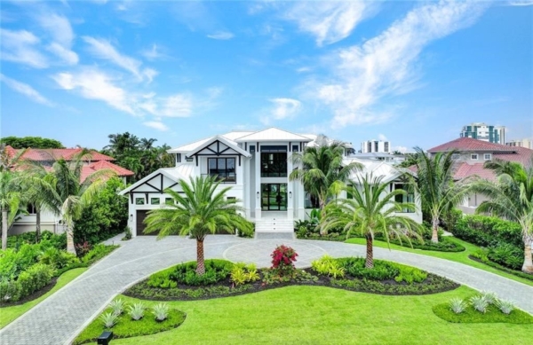 Waterfront Estate on Crayton Road Naples $12.9 Million Luxury with Bay Views and Gulf Access