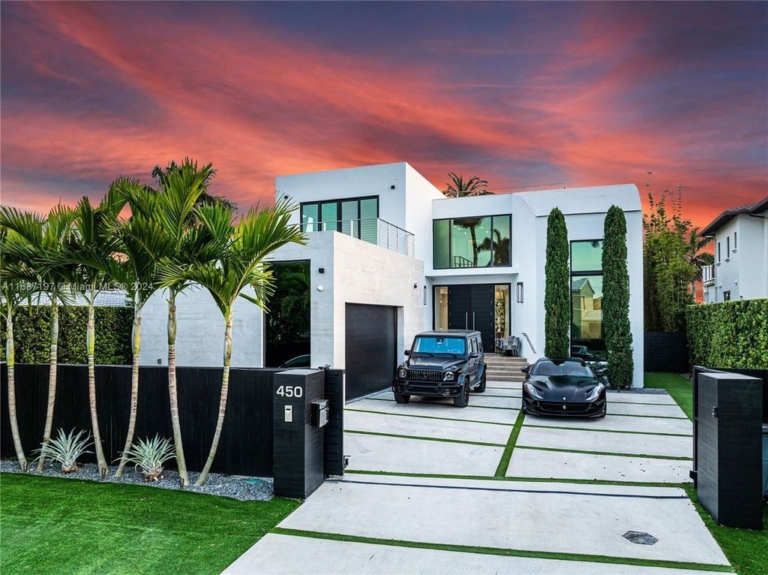 $11.3 Million Luxury Smart Home with Golf Course Views Saltwater Pool and Designer Features in Miami Beach