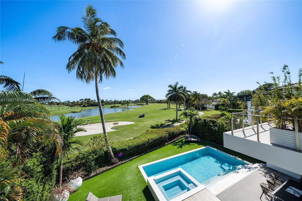 $11.3 Million Luxury Smart Home with Golf Course Views Saltwater Pool and Designer Features in Miami Beach