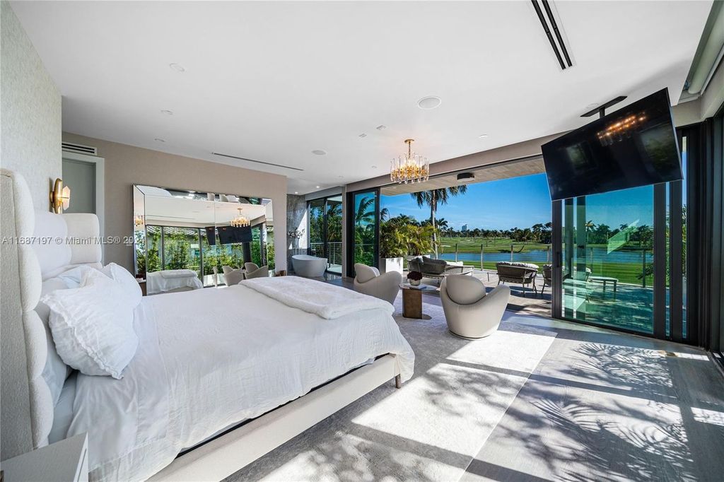 $11.3 Million Luxury Smart Home with Golf Course Views Saltwater Pool and Designer Features in Miami Beach