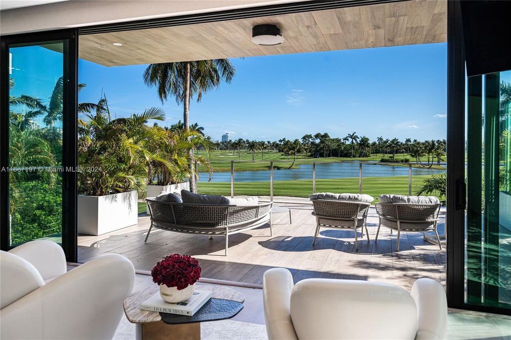 $11.3 Million Luxury Smart Home with Golf Course Views Saltwater Pool and Designer Features in Miami Beach