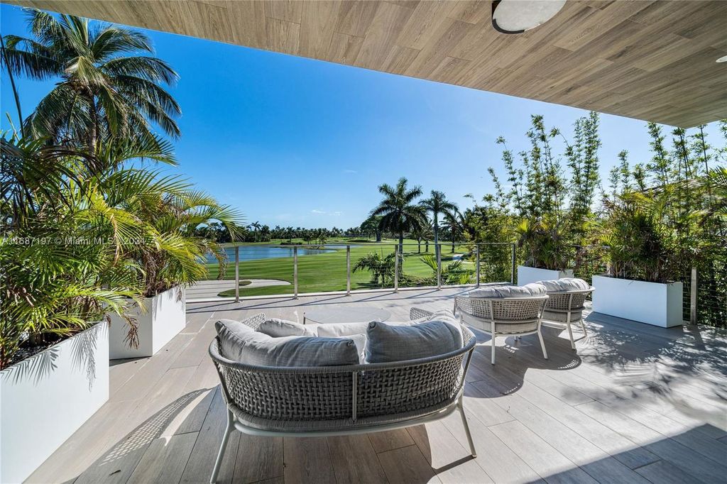 $11.3 Million Luxury Smart Home with Golf Course Views Saltwater Pool and Designer Features in Miami Beach