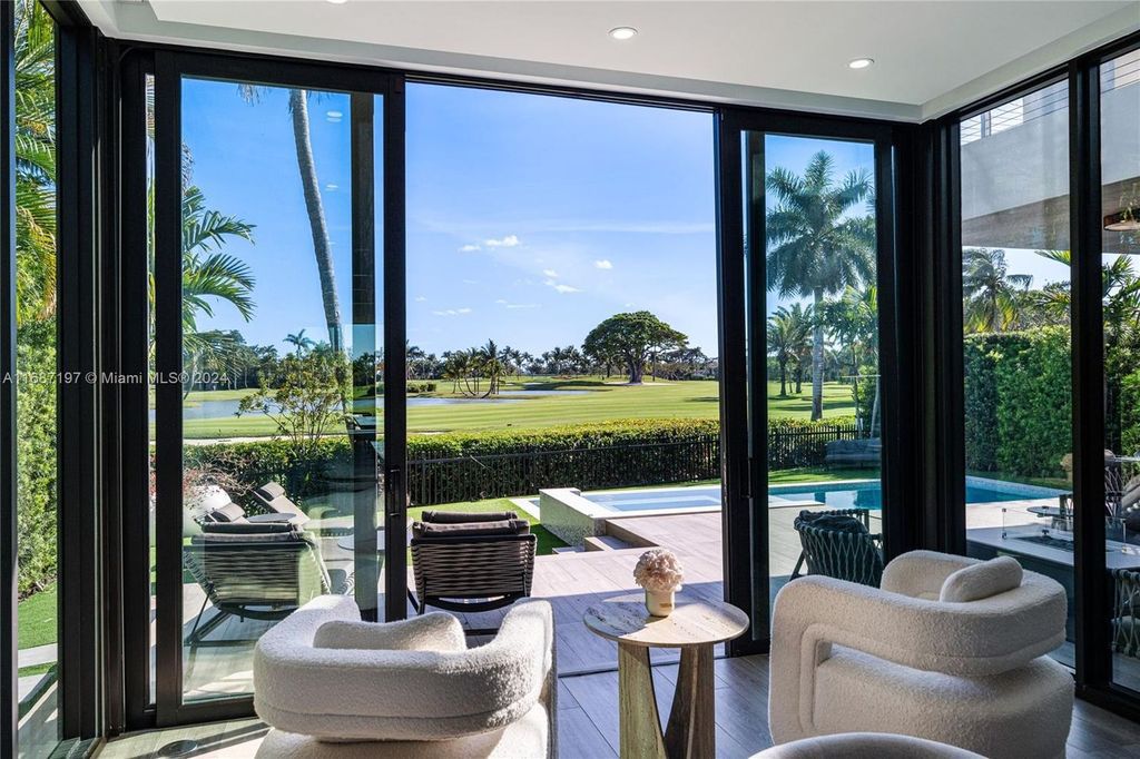 $11.3 Million Luxury Smart Home with Golf Course Views Saltwater Pool and Designer Features in Miami Beach