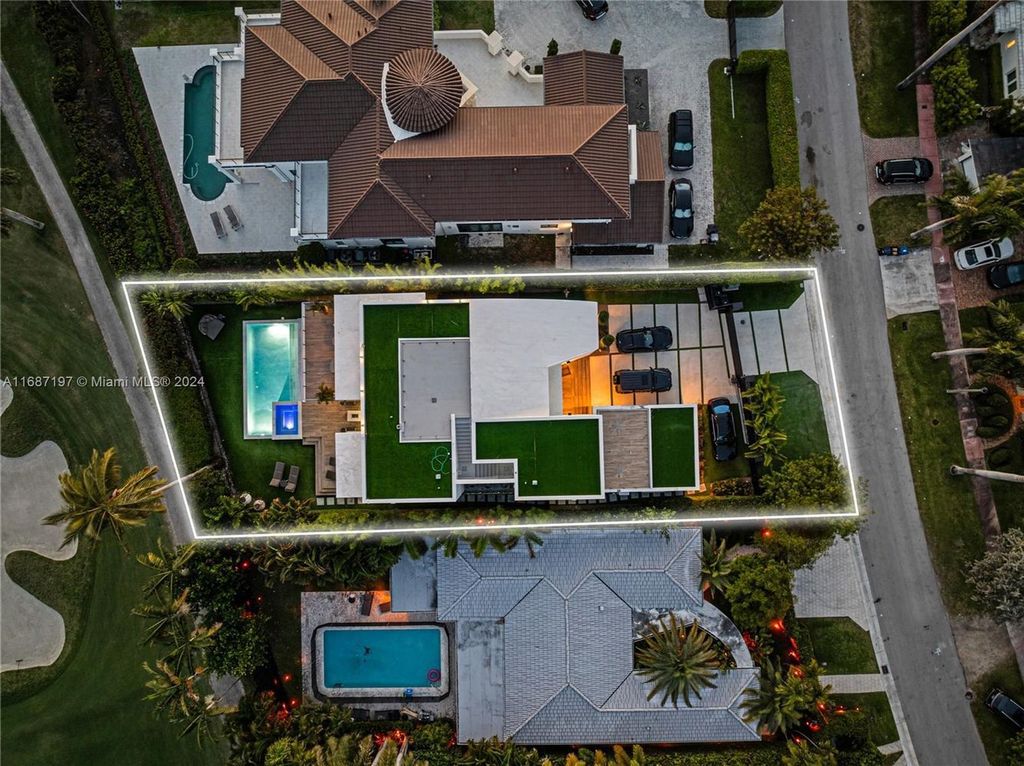 $11.3 Million Luxury Smart Home with Golf Course Views Saltwater Pool and Designer Features in Miami Beach