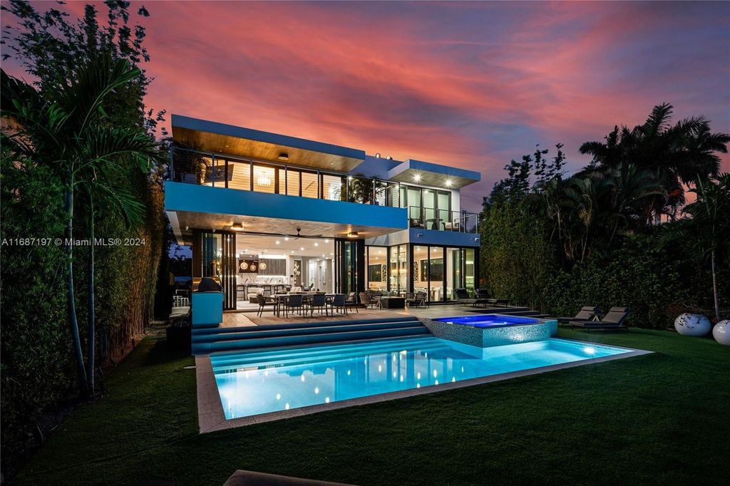 $11.3 Million Luxury Smart Home with Golf Course Views Saltwater Pool and Designer Features in Miami Beach