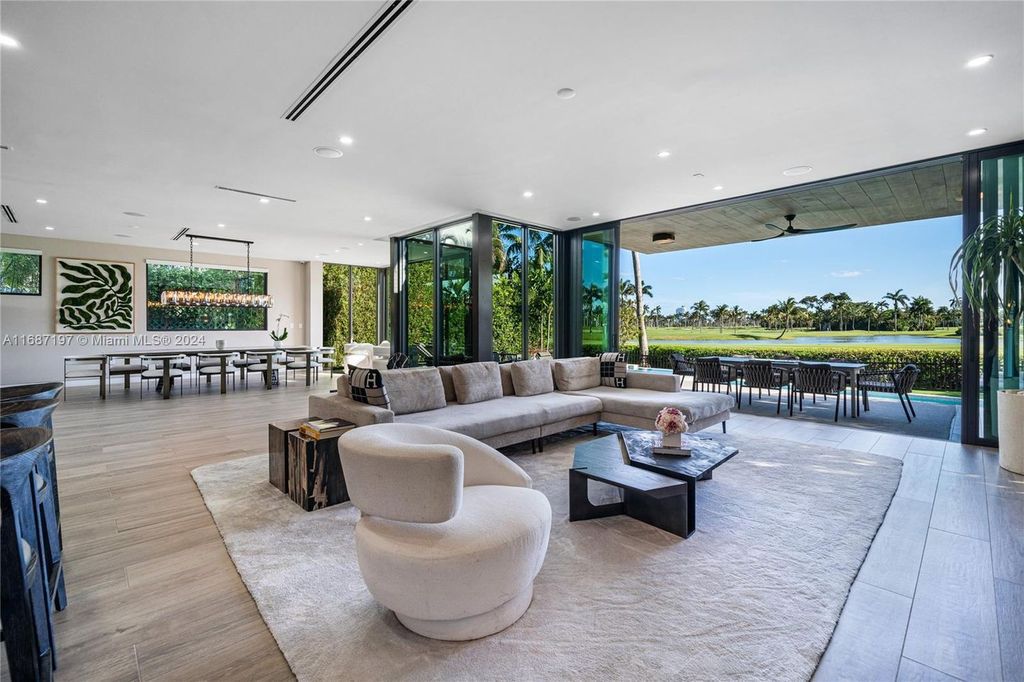 $11.3 Million Luxury Smart Home with Golf Course Views Saltwater Pool and Designer Features in Miami Beach