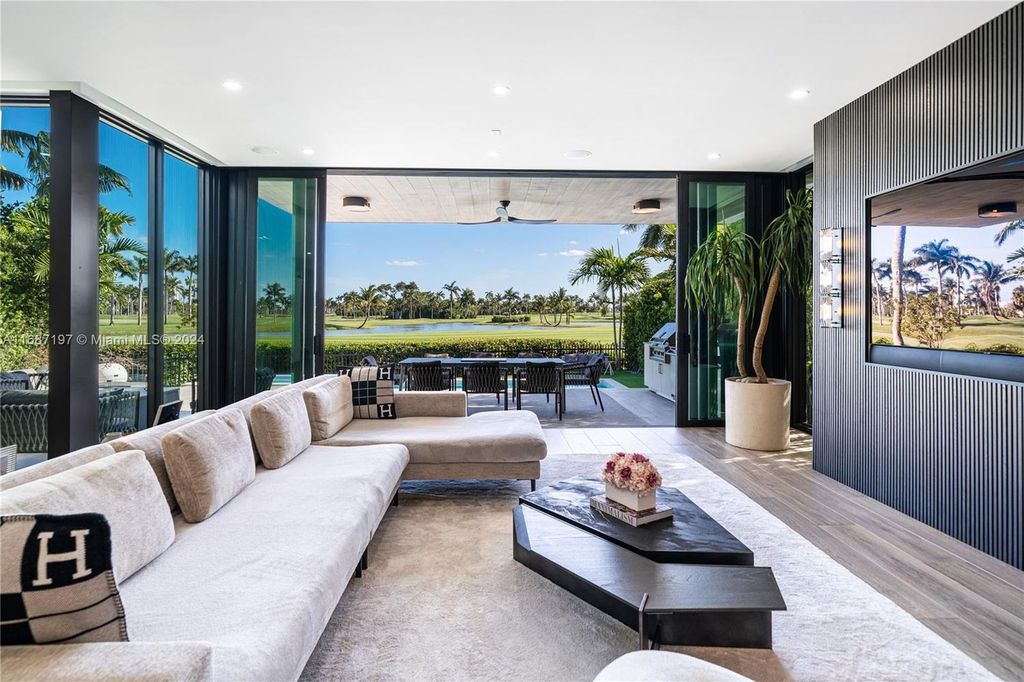 $11.3 Million Luxury Smart Home with Golf Course Views Saltwater Pool and Designer Features in Miami Beach