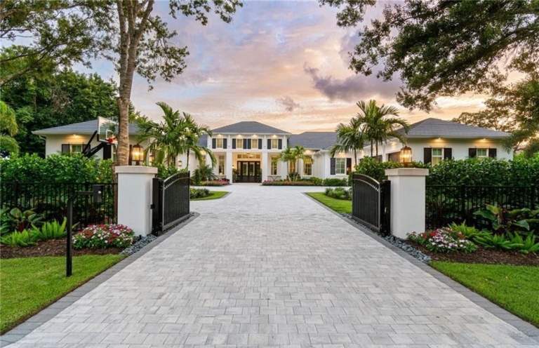 $13.2 Million Custom Estate in Naples Florida Featuring Luxury Living and Lowcountry Elegance