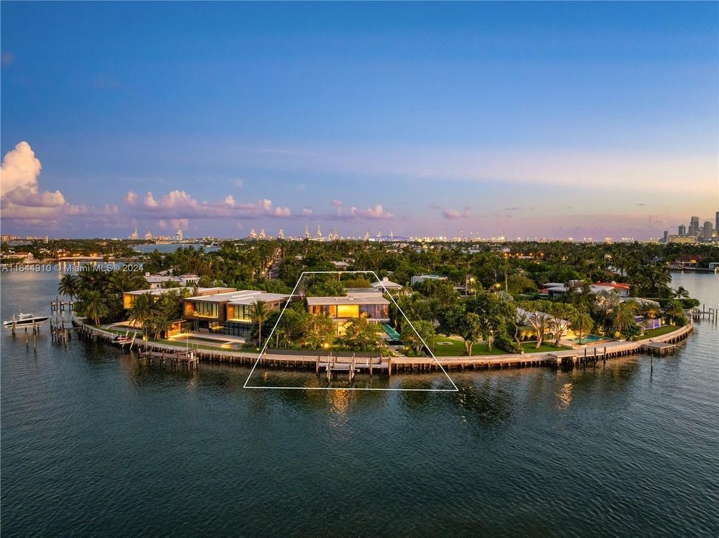 $24.9 Million Zen Waterfront Masterpiece with Bay Views and Lush Gardens in Miami Beach