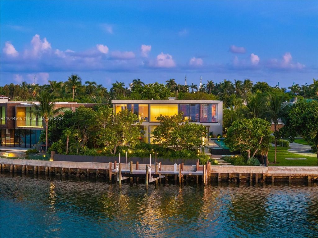 $24.9 Million Zen Waterfront Masterpiece with Bay Views and Lush Gardens in Miami Beach