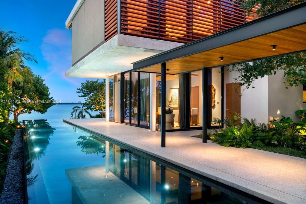 $24.9 Million Zen Waterfront Masterpiece with Bay Views and Lush Gardens in Miami Beach