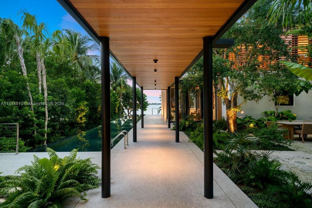 $24.9 Million Zen Waterfront Masterpiece with Bay Views and Lush Gardens in Miami Beach