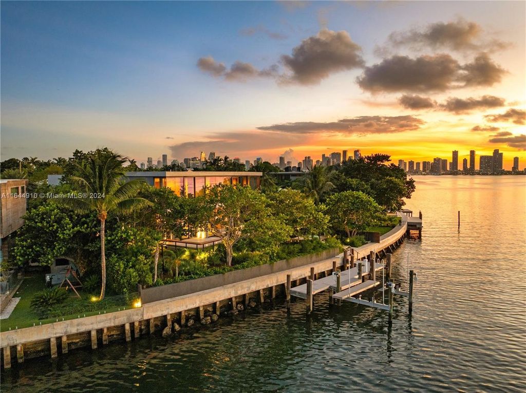 $24.9 Million Zen Waterfront Masterpiece with Bay Views and Lush Gardens in Miami Beach