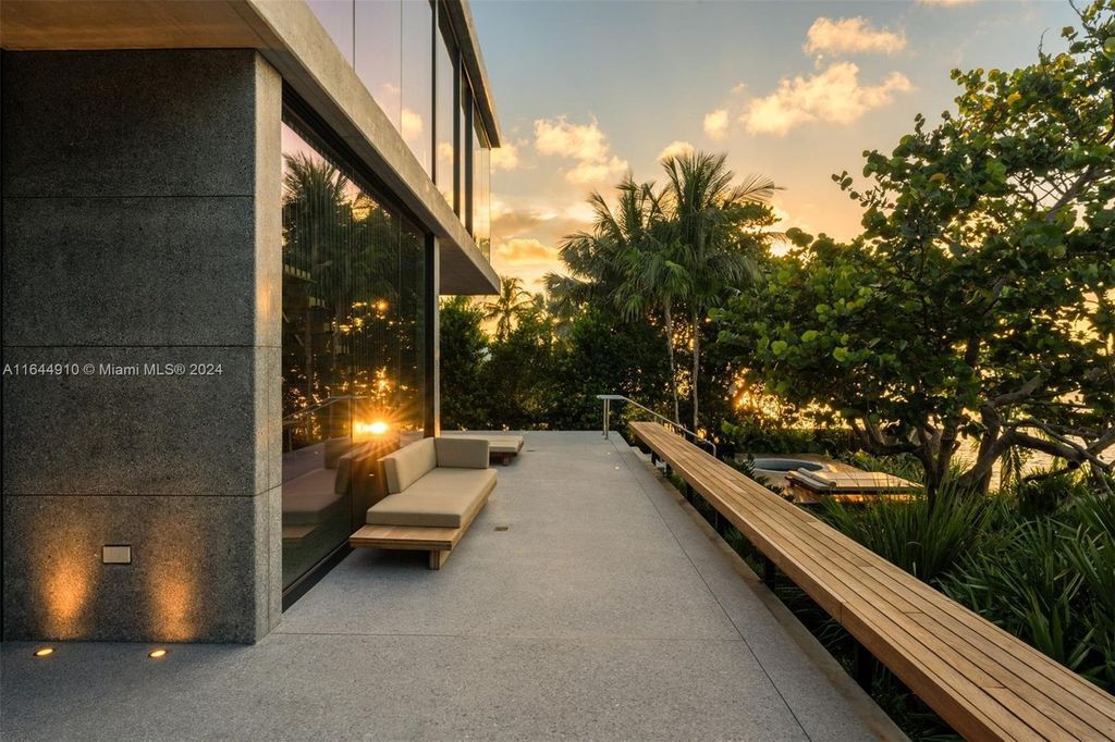 $24.9 Million Zen Waterfront Masterpiece with Bay Views and Lush Gardens in Miami Beach