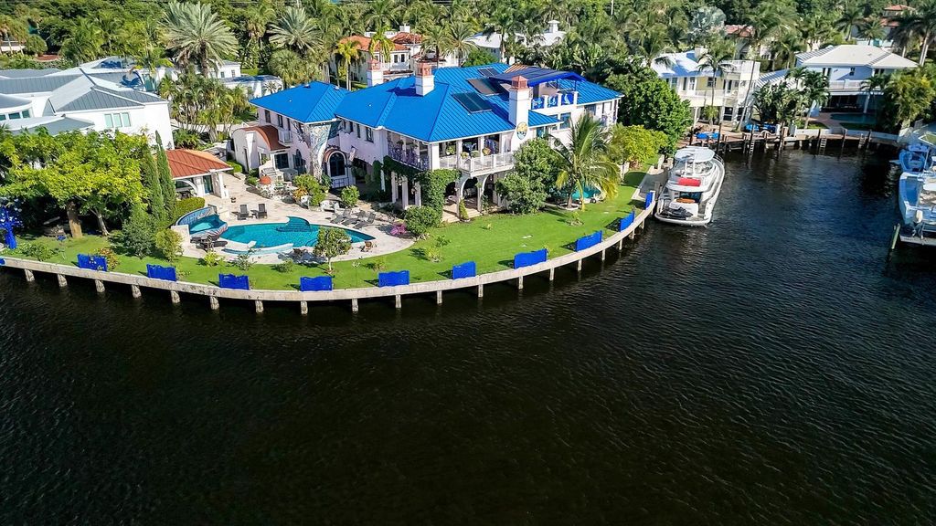 $25 Million Waterfront Estate in Boca Raton with 256 Ft Intracoastal Frontage, Artistic Design, and Resort-Style Amenities