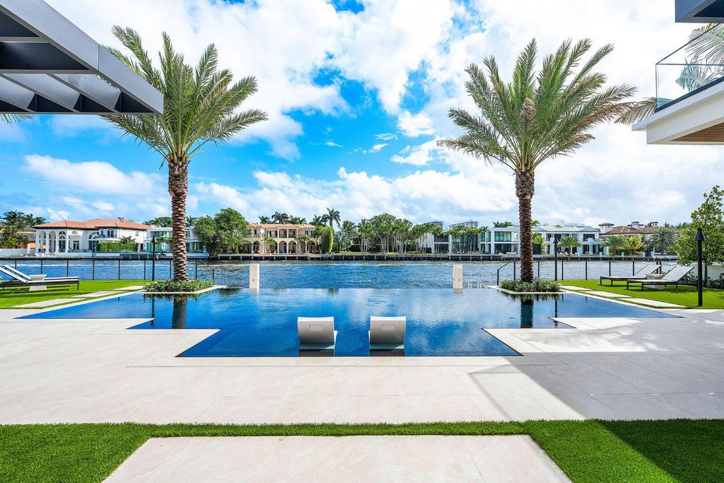 $34.8 Million Turn-Key Estate with 100’ Intracoastal Frontage and Stunning Design in Royal Palm, Boca Raton