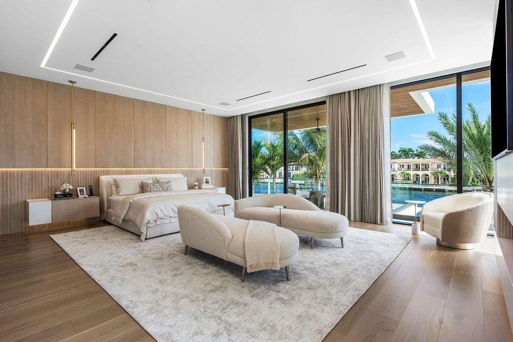 $34.8 Million Turn-Key Estate with 100’ Intracoastal Frontage and Stunning Design in Royal Palm, Boca Raton