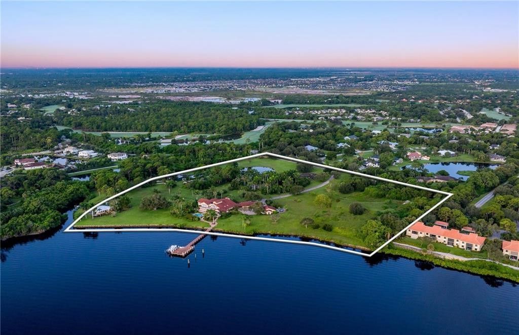 $45 Million Historic Riverfront Estate in Palm City Florida Formerly Owned by Wayne Huizenga Featuring 17 Acres