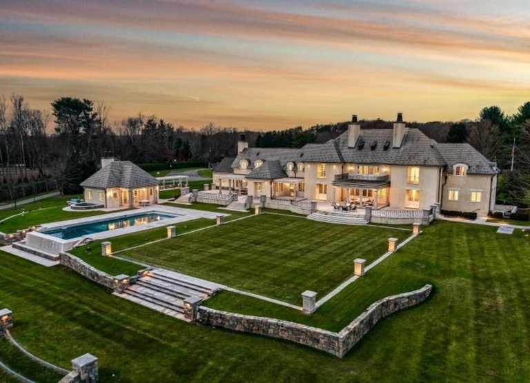 A Timeless French Country Masterpiece: 11 Acres of Elegance Designed by Brandes Maselli, $9.95 Million in New Jersey