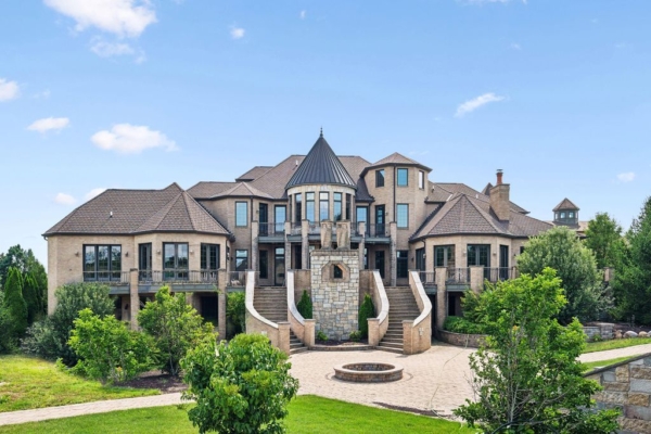 Enchanting French Country Estate with Picturesque Bridges, Creeks, and Castle-Like Facade in Indiana, Listed for $4.65 Million