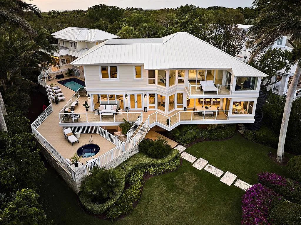 Exclusive $19.9 Million Oceanfront Estate in Key Largo with Private Beach and Marina Slip