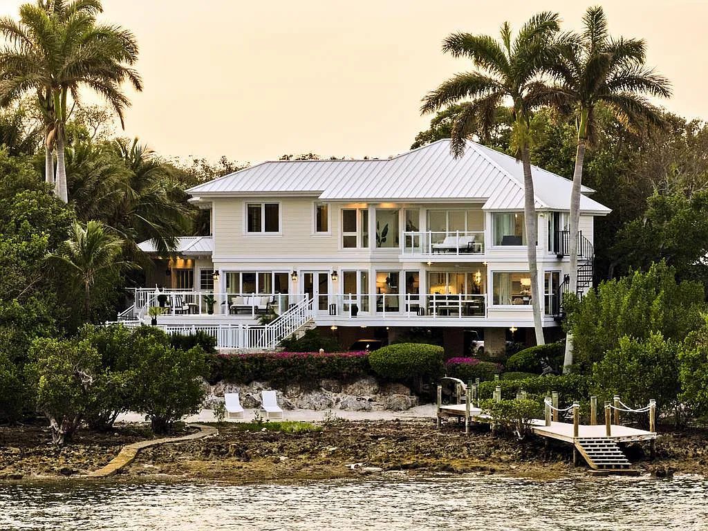 Exclusive $19.9 Million Oceanfront Estate in Key Largo with Private Beach and Marina Slip