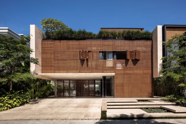 House of Facades, a retreat by Marcos Bertoldi Arquitetos