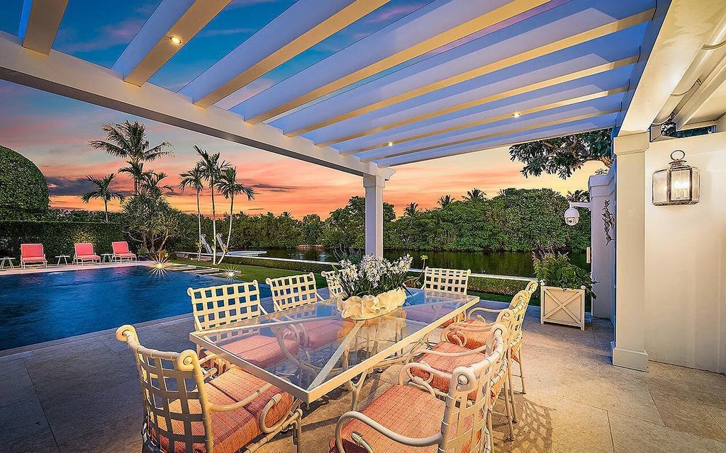 Luxurious $24.9 Million Bermuda-Style Estate with 150' Waterfront in Palm Beach