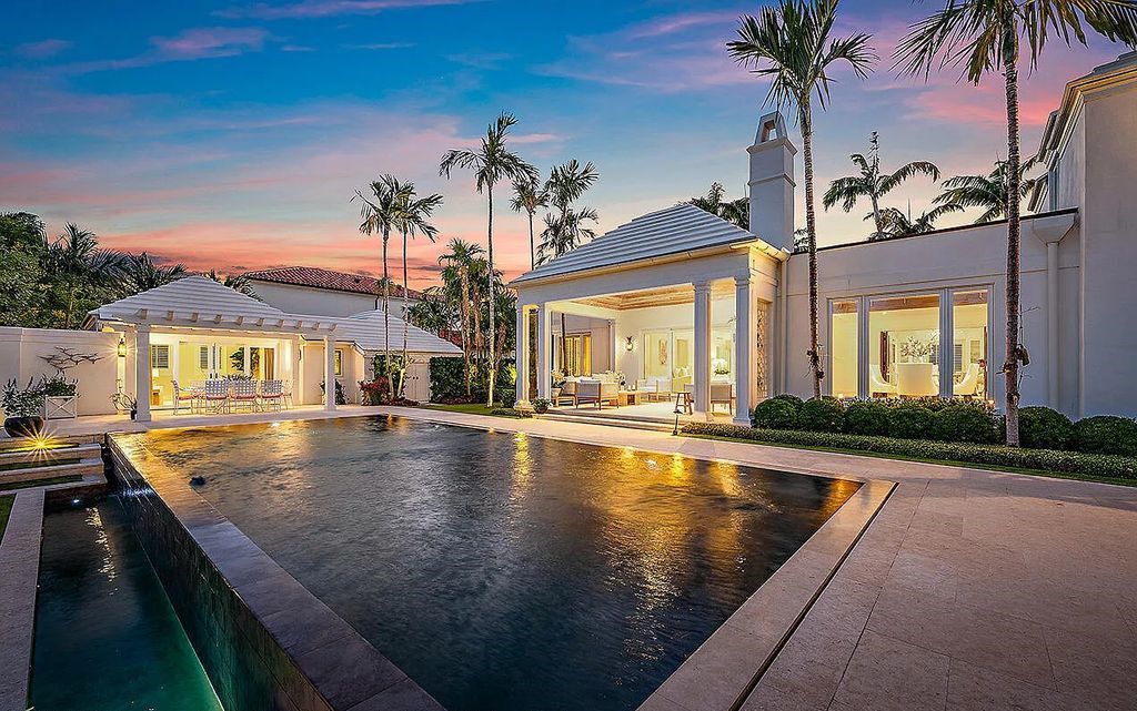 Luxurious $24.9 Million Bermuda-Style Estate with 150' Waterfront in Palm Beach