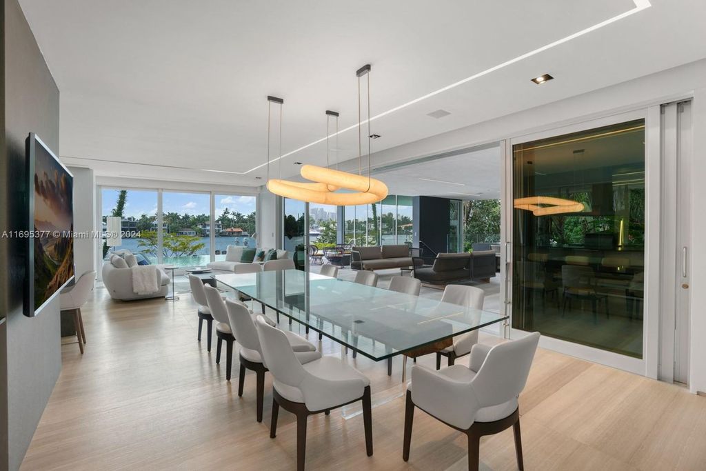 Luxurious $37.5 Million Waterfront Estate with Skyline Views on Prestigious Hibiscus Island, Miami Beach