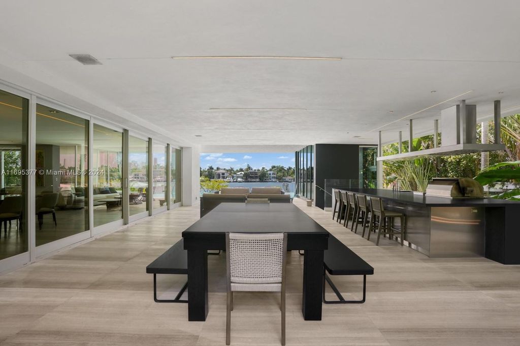 Luxurious $37.5 Million Waterfront Estate with Skyline Views on Prestigious Hibiscus Island, Miami Beach