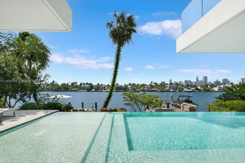 Luxurious $37.5 Million Waterfront Estate with Skyline Views on Prestigious Hibiscus Island, Miami Beach