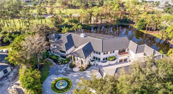 Magnificent $18.9 Million Mediterranean Estate in Naples Quail Creek with 20,400 SF of Luxury Featuring Resort-Style Pool Guest House