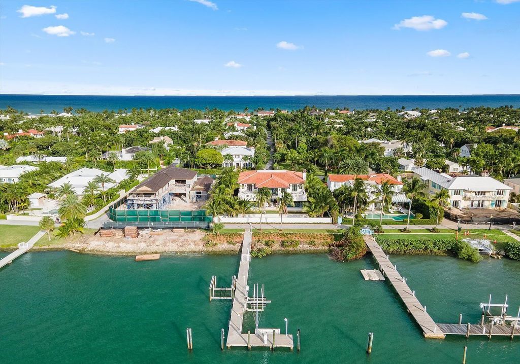 Stunning $64.5 Million Art Deco Intracoastal Estate with Private Dock and Luxe Amenities in Palm Beach