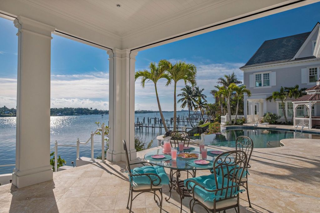 Victorian-Inspired Waterfront Estate with Guest House and Private Dock Offered at $50 Million in Jupiter