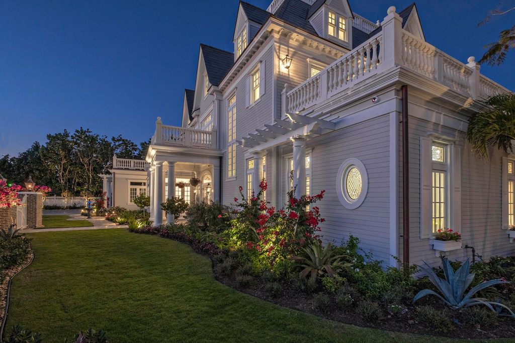 Victorian-Inspired Waterfront Estate with Guest House and Private Dock Offered at $50 Million in Jupiter