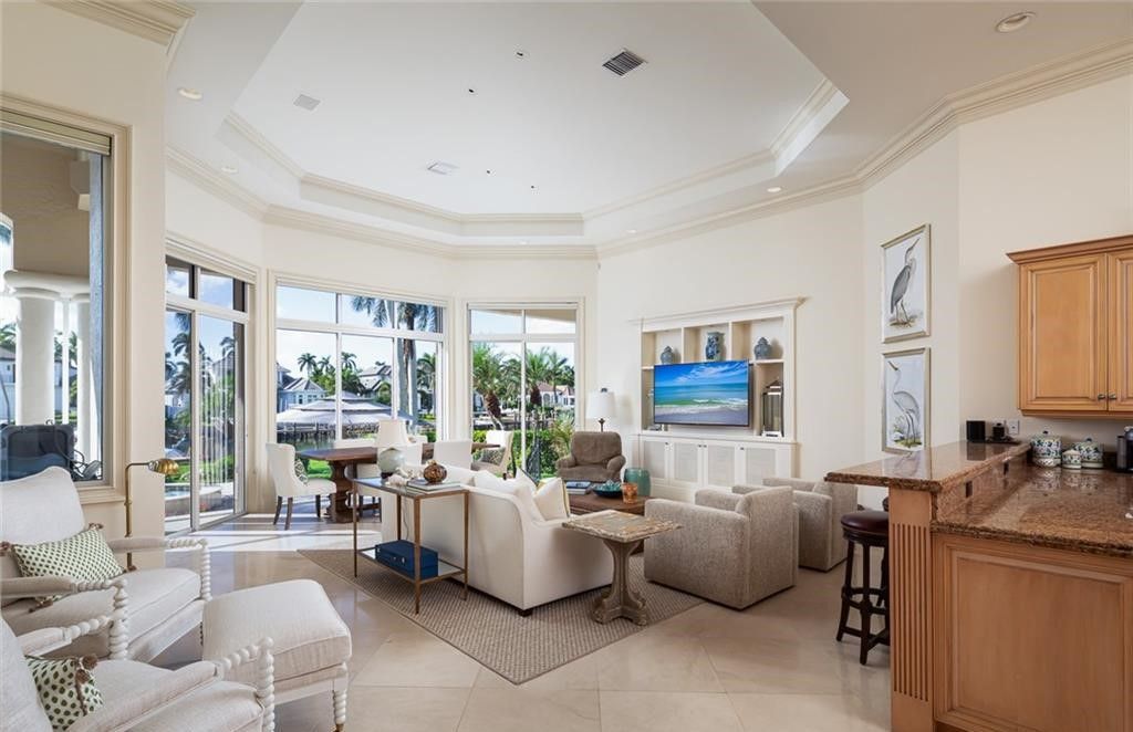 $12.3 Million Exquisite Waterfront Estate with Panoramic Views and Direct Gulf Access in Naples