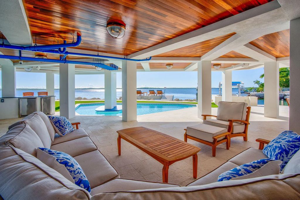 $16 Million Custom Waterfront Estate with Rooftop Infinity Pool and Private Dockage in Key Largo